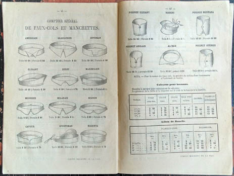 Catalogue - Fashion &c.. Grands Magasins de la Paix. Paris. - Catalogue des Grands Magasins de la Paix. Premier Maison du Monde. Saison d'Hiver 1871-1872.