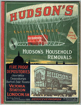 Advertising. Hudson's Household Removals. - Hudson's Household Removals. Fire Proof Depositories.