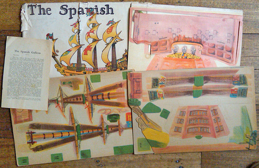 Paper Toy. John Sands, Sydney. - The Spanish Galleon.