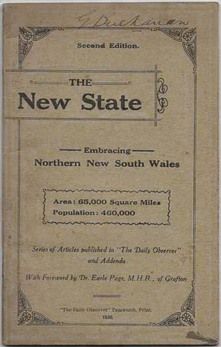 THOMPSON, VICTOR C. - The New State - Embracing Northern New South Wales. Series of articles published in 