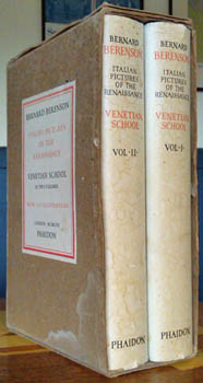 BERENSON, Bernard. - Italian Pictures of the Renaissance. A list of the principal artists and their works .. Venetian School.