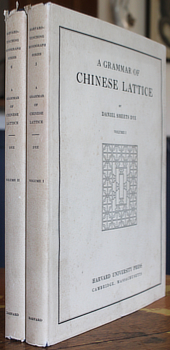 DYE, Daniel Sheets. - A Grammar of Chinese Lattice.