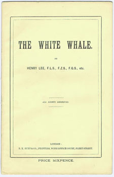 LEE, Henry. - The White Whale.