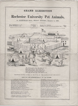 Rochester University. - Grand Exhibition of Rochester University Pet Animals, at Corinthian Hall, Friday Evening, December 4 1868.